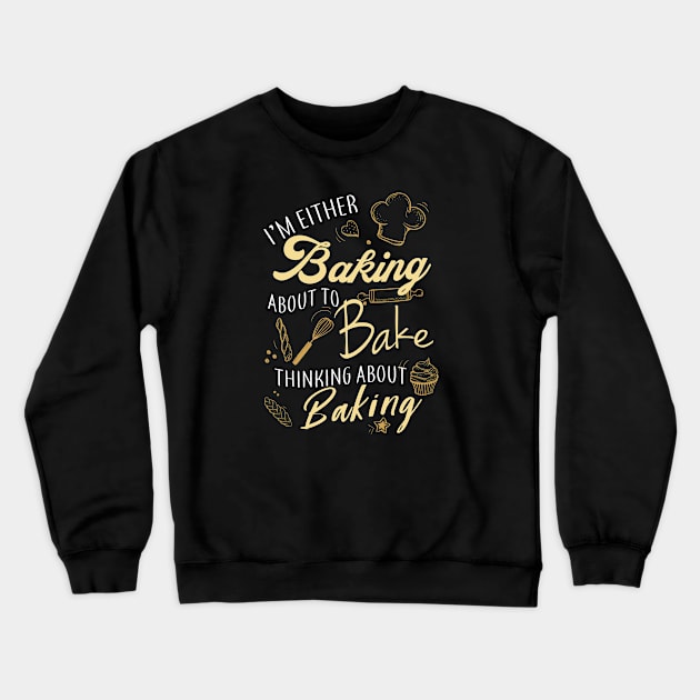 Thinking about baking Crewneck Sweatshirt by Didier97